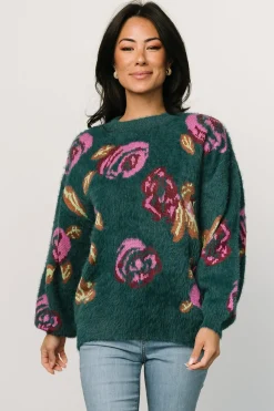 Baltic Born sweaters|Ryder Sweater | Jade Multi Floral