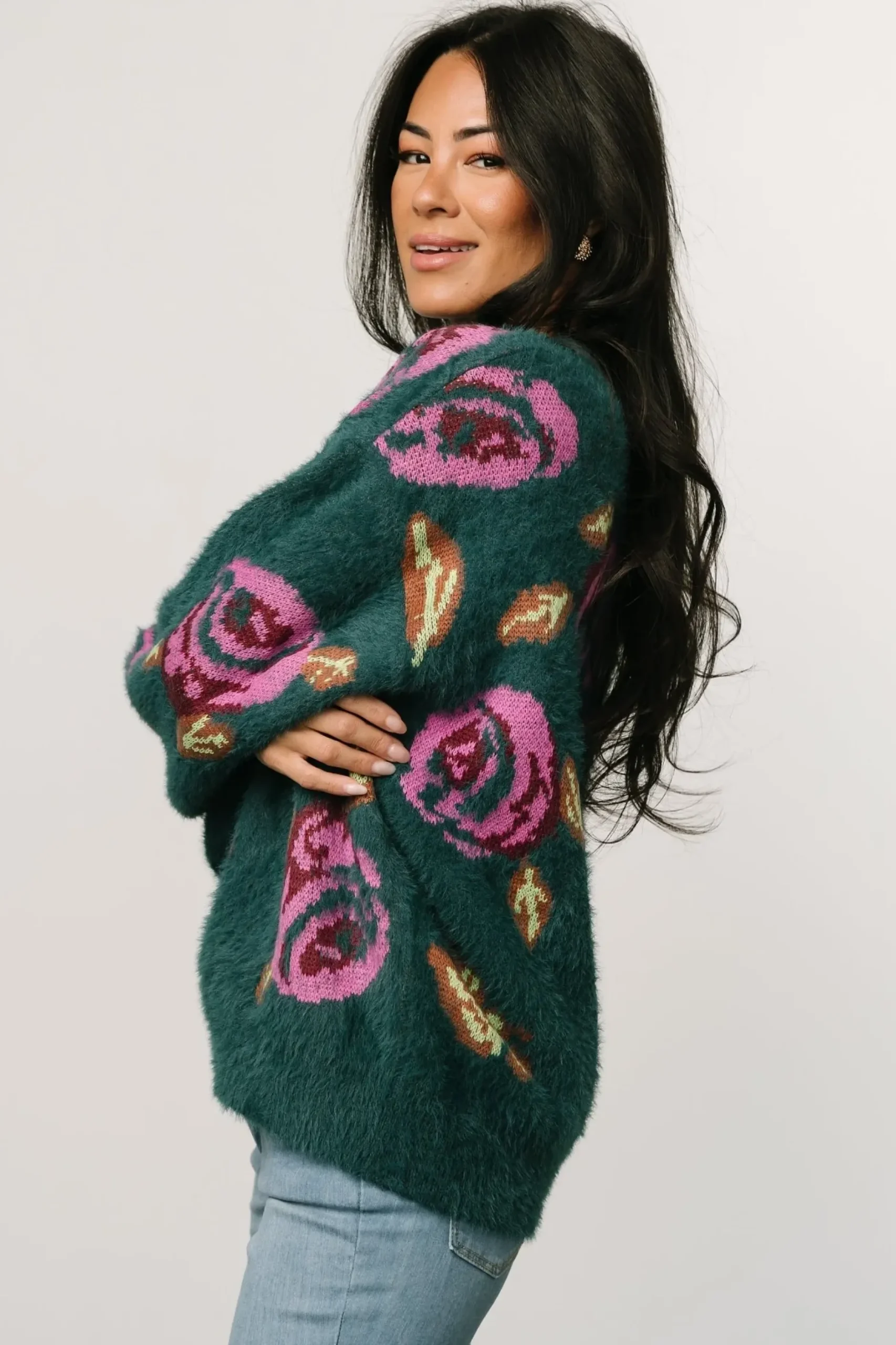 Baltic Born sweaters|Ryder Sweater | Jade Multi Floral