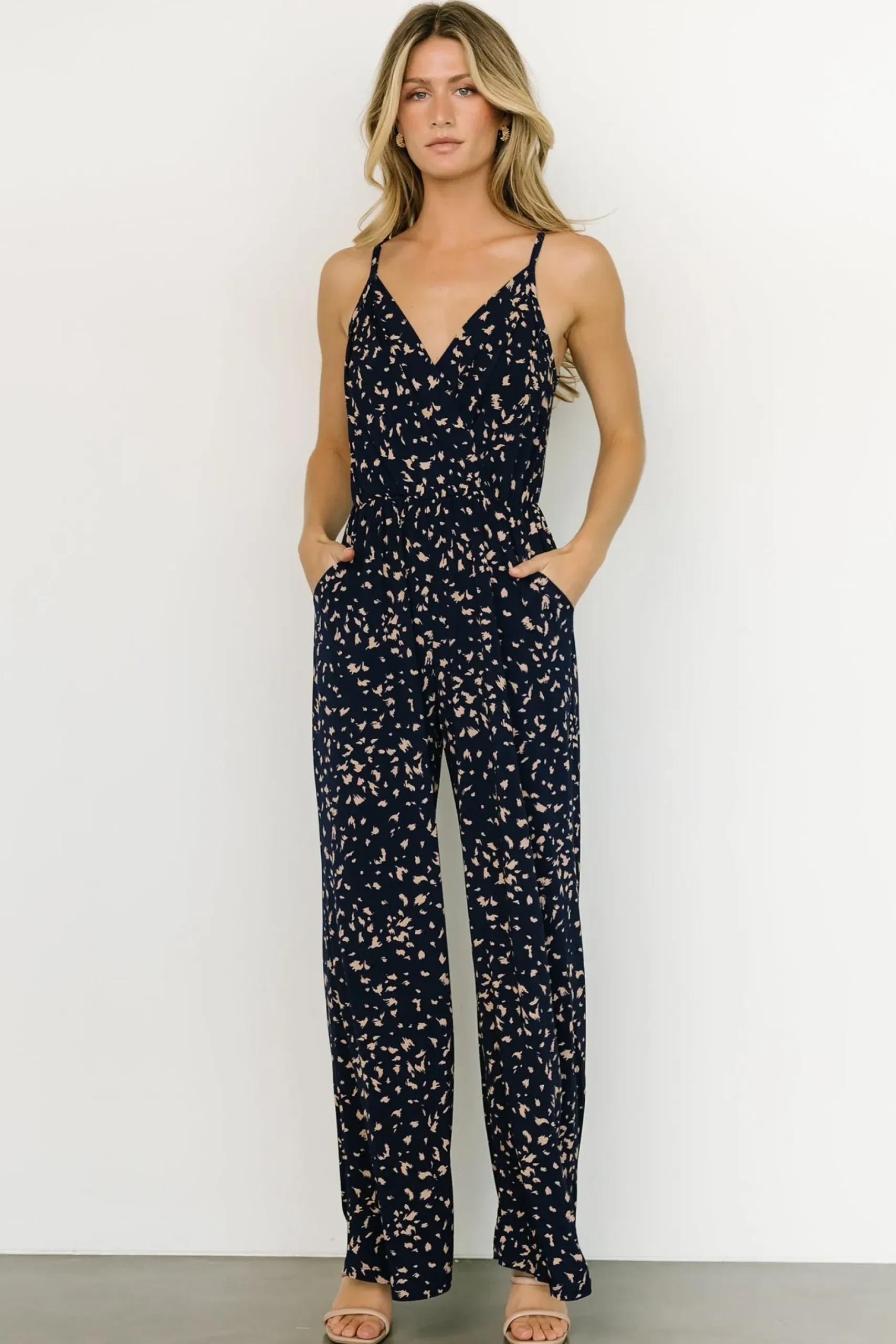 Baltic Born JUMPSUITS + ROMPERS|EXTENDED SIZING|Sade Jumpsuit | Navy Print