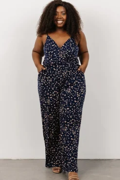 Baltic Born JUMPSUITS + ROMPERS|EXTENDED SIZING|Sade Jumpsuit | Navy Print