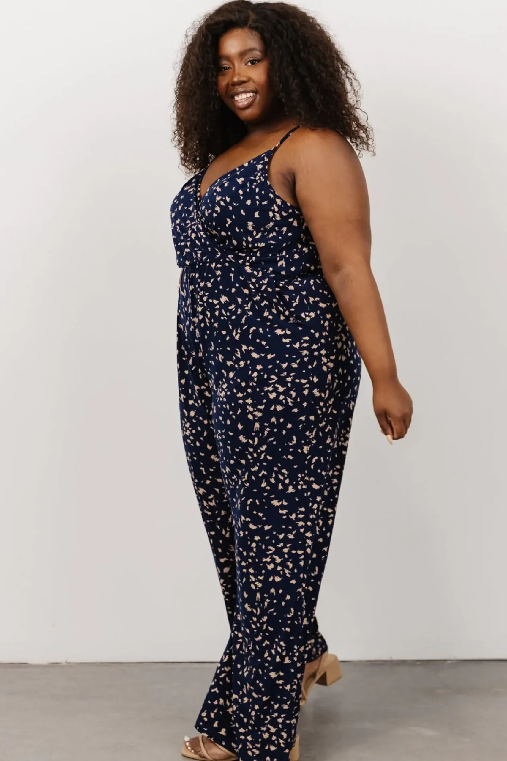 Baltic Born JUMPSUITS + ROMPERS|EXTENDED SIZING|Sade Jumpsuit | Navy Print