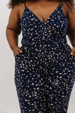 Baltic Born JUMPSUITS + ROMPERS|EXTENDED SIZING|Sade Jumpsuit | Navy Print
