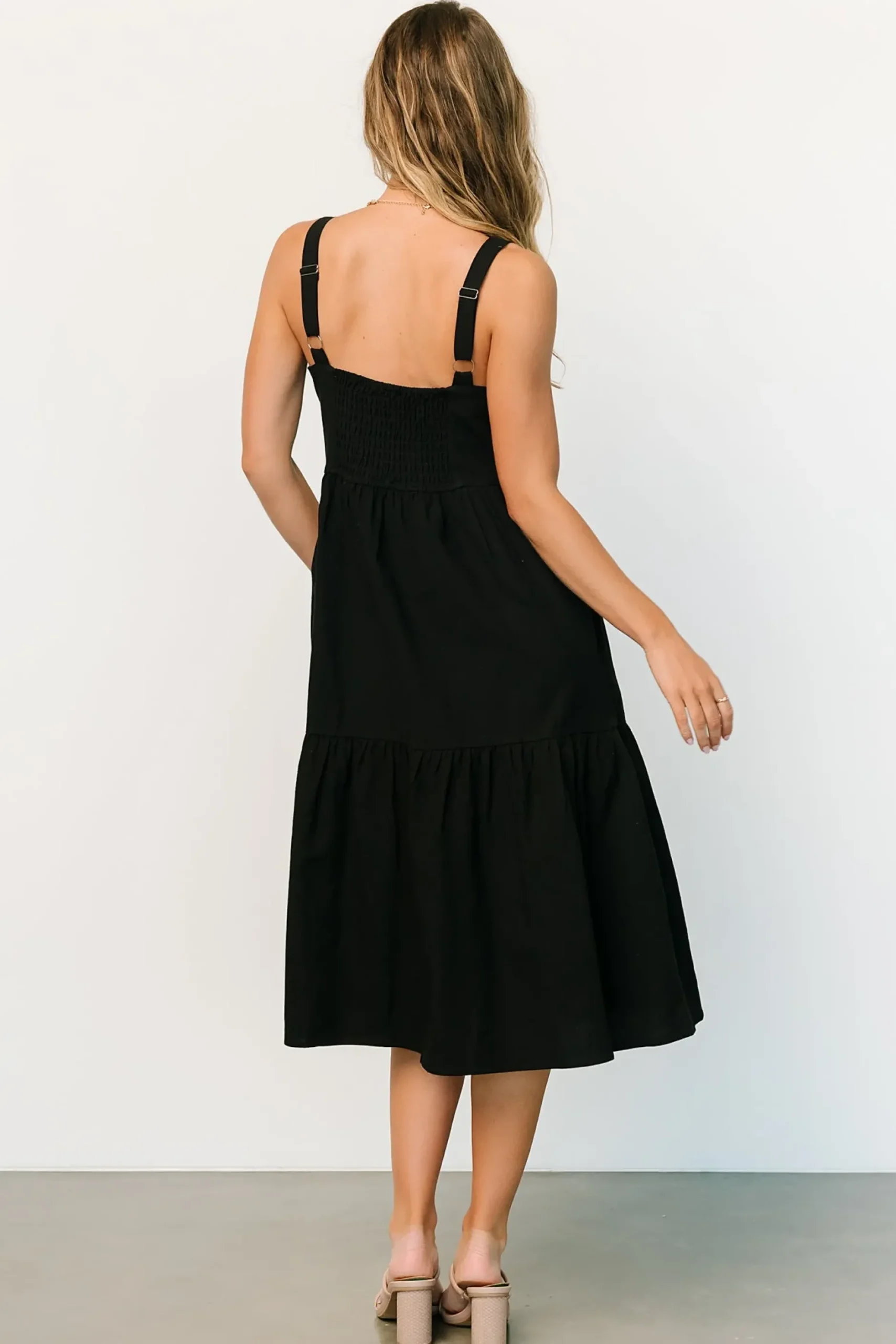 Baltic Born midi dresses|Sammy Tank Midi Dress | Black