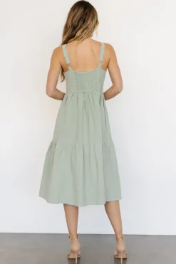 Baltic Born midi dresses|Sammy Tank Midi Dress | Sage