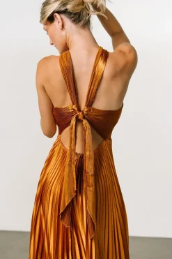 Baltic Born WEDDING SUITE|wedding guest|Sandra Pleated Maxi Dress | Copper