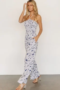 Baltic Born JUMPSUITS + ROMPERS|Santa Ana Halter Jumpsuit | Navy + White