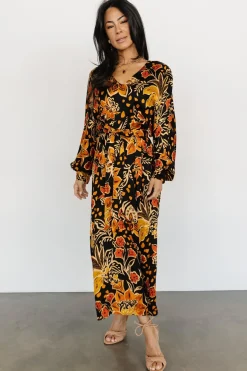 Baltic Born SALE|Sarabi Maxi Dress | Black Multi