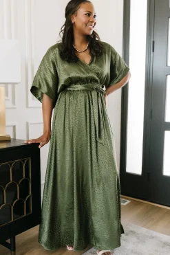 Baltic Born SALE|Savannah Print Kimono Maxi | Olive