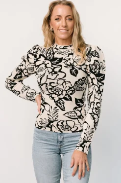 Baltic Born TOPS|blouses + shirts|Sebastian Sweater | Black Multi