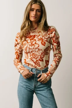 Baltic Born TOPS|blouses + shirts|Sebastian Sweater | Rust Multi