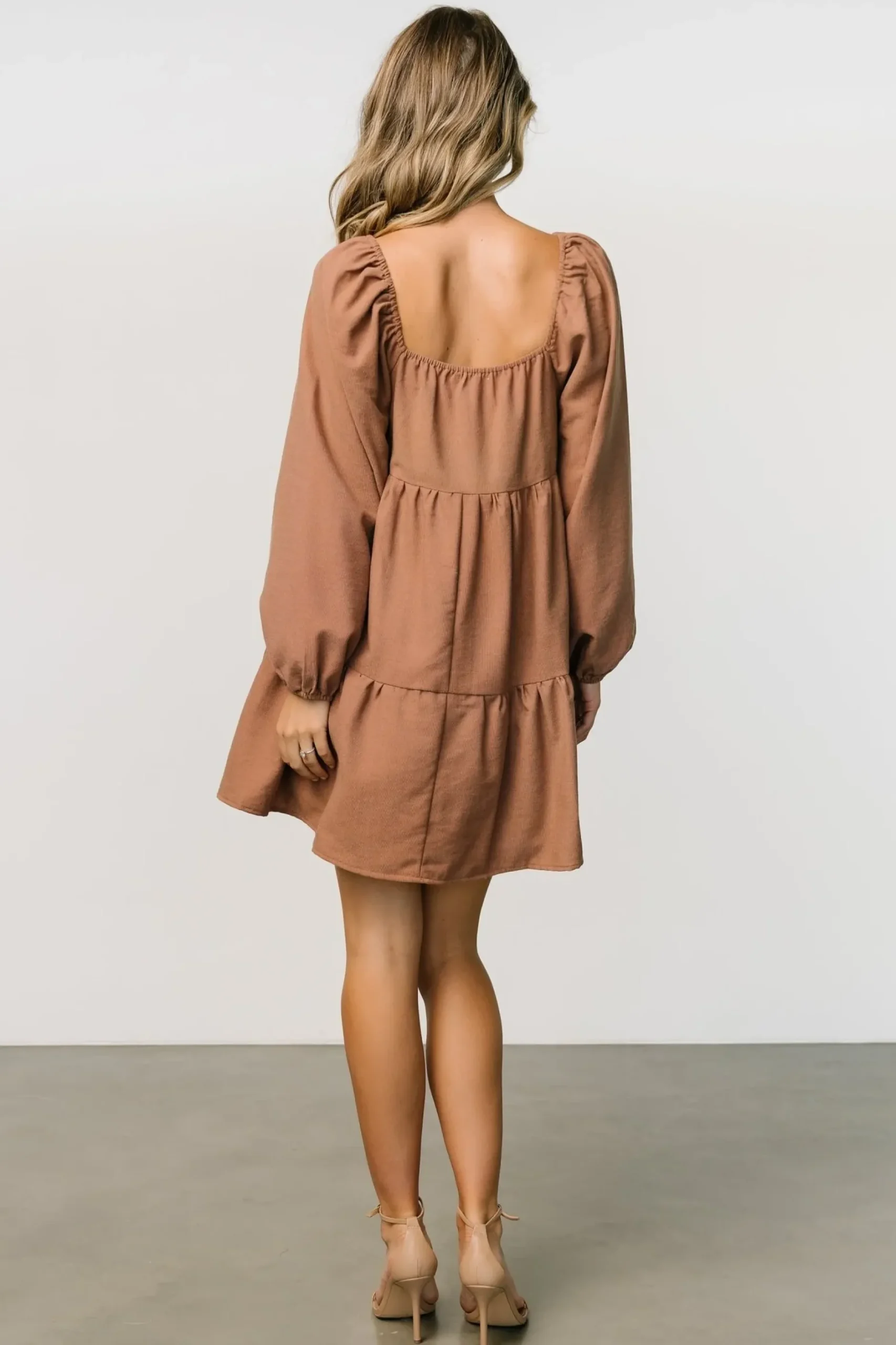 Baltic Born short dresses|Selena Tiered Mini Dress | Dusty Mauve