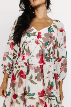 Baltic Born short dresses|EXTENDED SIZING|Shelley Short Dress | Ivory Floral