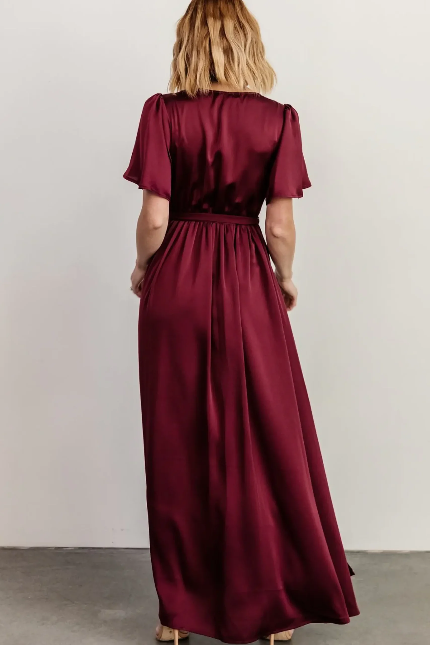 Baltic Born maxi dresses|WEDDING SUITE|Sicily Satin Maxi Dress | Mulberry