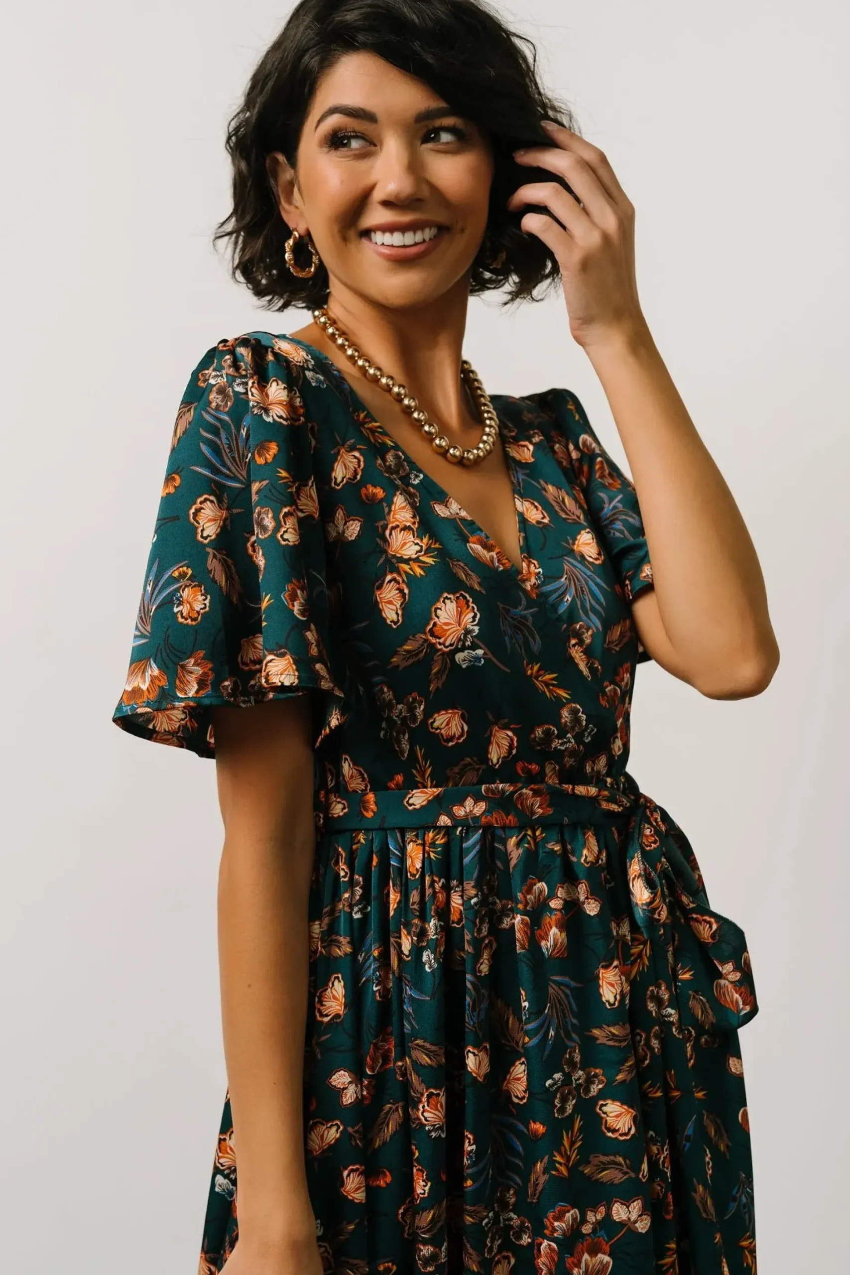 Baltic Born maxi dresses|WEDDING SUITE|Sicily Satin Maxi Dress | Jade Multi Print