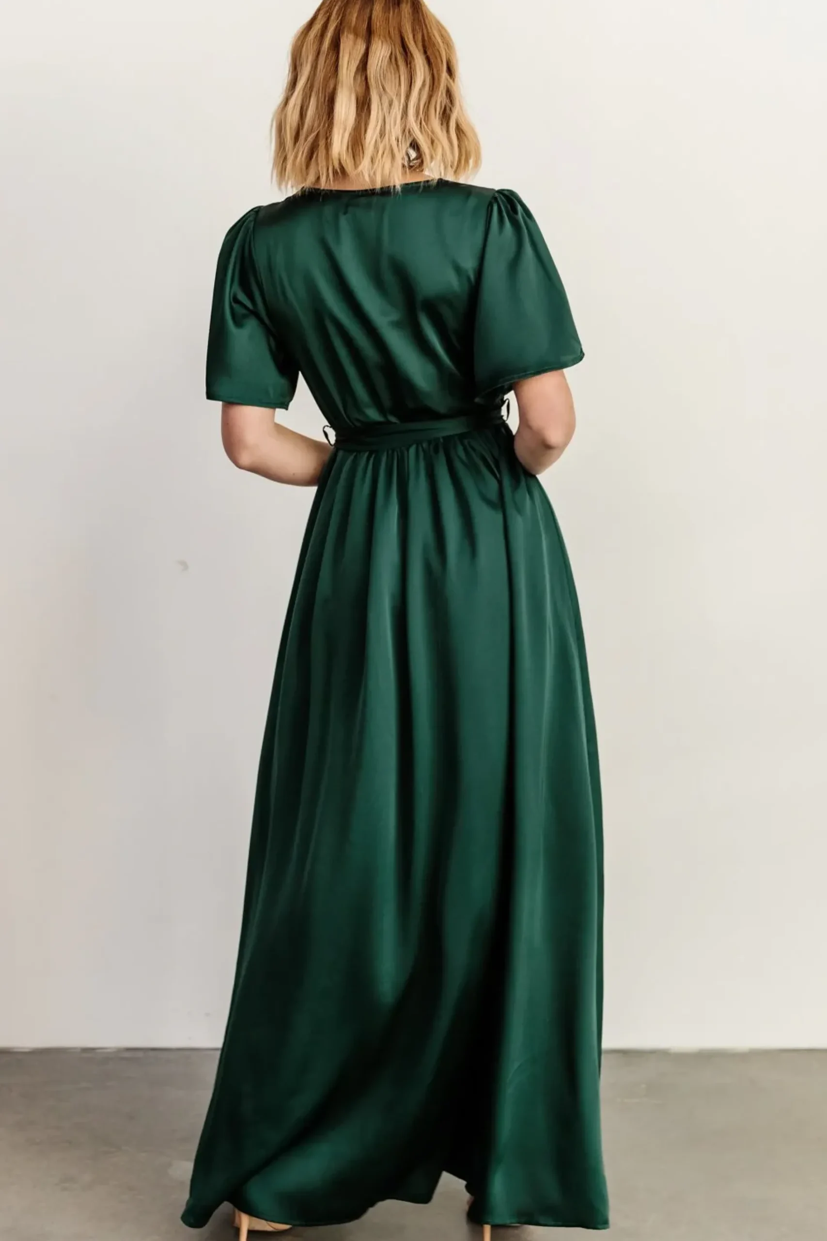 Baltic Born maxi dresses|WEDDING SUITE|Sicily Satin Maxi Dress | Emerald