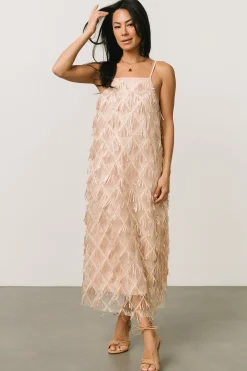 Baltic Born embellished + sequined|Sidney Sequin Dress | Gold