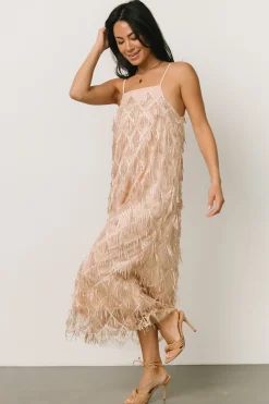 Baltic Born embellished + sequined|Sidney Sequin Dress | Gold