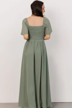 Baltic Born WEDDING SUITE|wedding guest|Sierra Sweetheart Maxi Dress | Eucalyptus