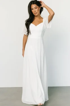 Baltic Born WEDDING SUITE|wedding guest|Sierra Sweetheart Maxi Dress | White