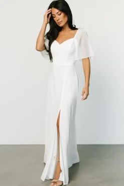 Baltic Born WEDDING SUITE|wedding guest|Sierra Sweetheart Maxi Dress | White