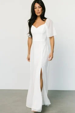 Baltic Born WEDDING SUITE|wedding guest|Sierra Sweetheart Maxi Dress | White