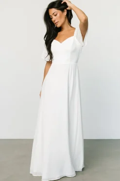 Baltic Born WEDDING SUITE|wedding guest|Sierra Sweetheart Maxi Dress | White