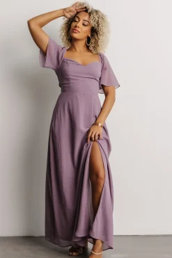 Baltic Born WEDDING SUITE|wedding guest|Sierra Sweetheart Maxi Dress | Lilac