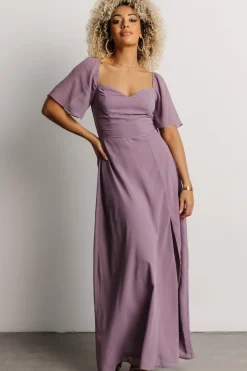 Baltic Born WEDDING SUITE|wedding guest|Sierra Sweetheart Maxi Dress | Lilac