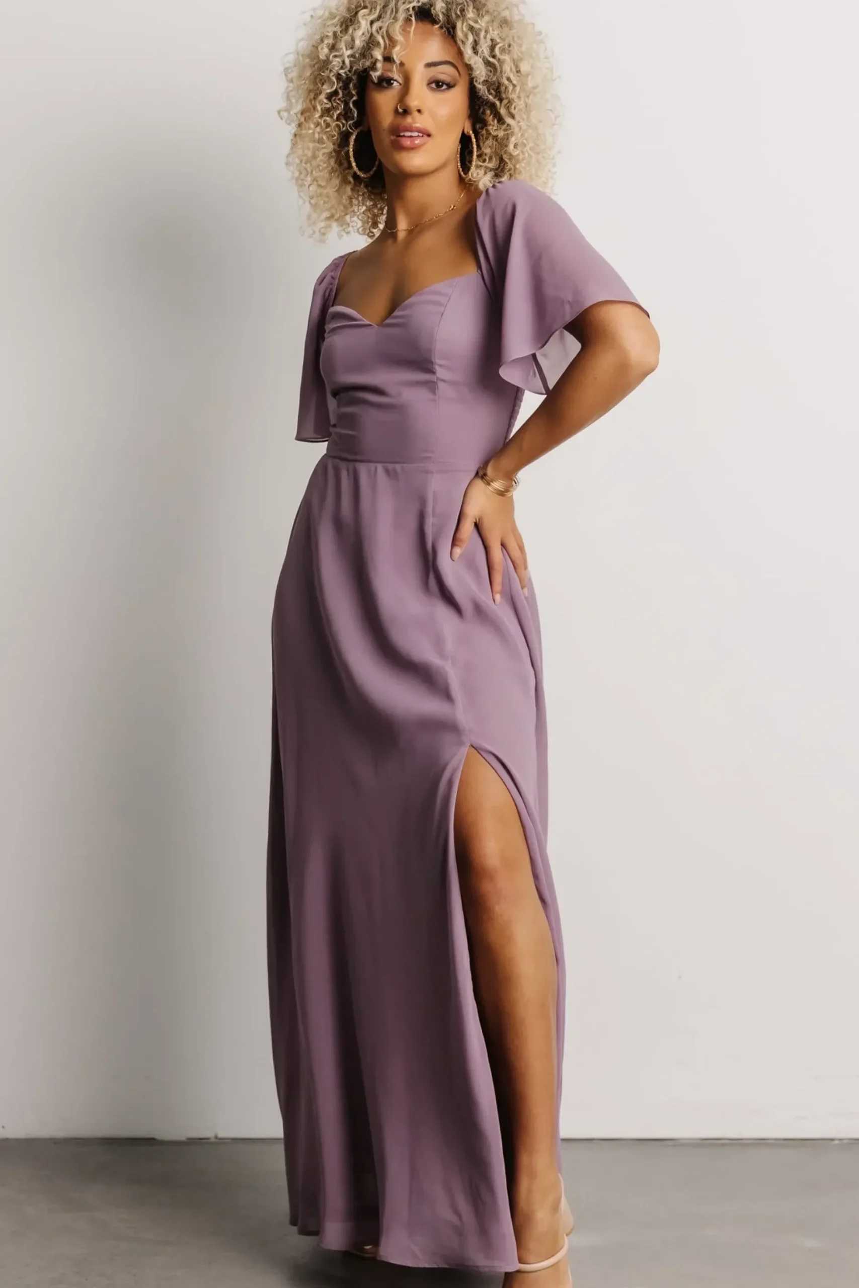 Baltic Born WEDDING SUITE|wedding guest|Sierra Sweetheart Maxi Dress | Lilac