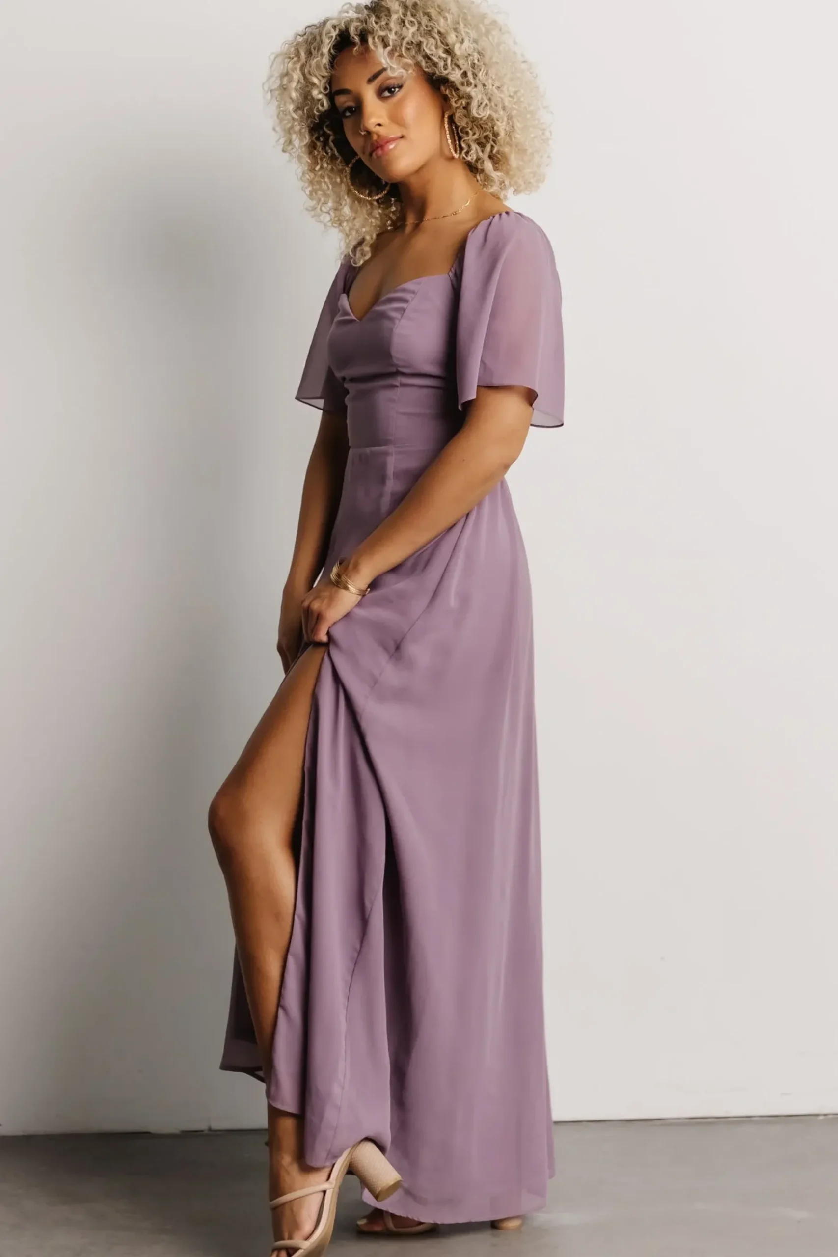 Baltic Born WEDDING SUITE|wedding guest|Sierra Sweetheart Maxi Dress | Lilac