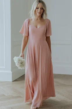 Baltic Born WEDDING SUITE|wedding guest|Sierra Sweetheart Maxi Dress | Blush