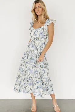 Baltic Born COMING SOON|Sorrento Ruffle Dress | Blue Floral