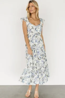 Baltic Born COMING SOON|Sorrento Ruffle Dress | Blue Floral