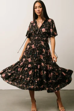 Baltic Born midi dresses|bump friendly|Spell Boho Midi Dress | Midnight Garden