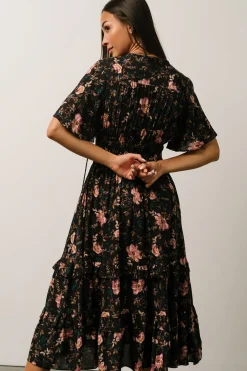 Baltic Born midi dresses|bump friendly|Spell Boho Midi Dress | Midnight Garden