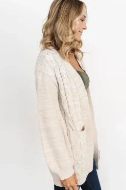 Baltic Born sweaters|cardigans|Spencer Chunky Knit Cardigan | Oatmeal