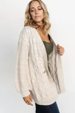 Baltic Born sweaters|cardigans|Spencer Chunky Knit Cardigan | Oatmeal