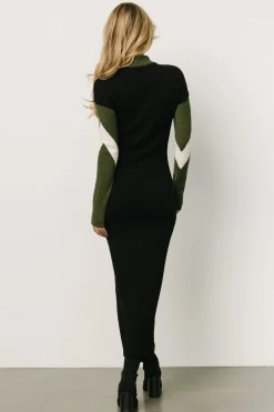 Baltic Born TOPS|sweaters|Squires Sweater Dress | Olive + Black