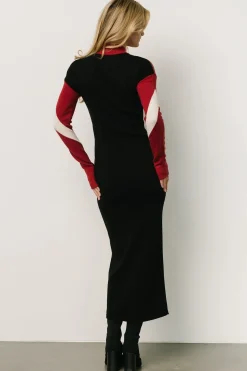 Baltic Born TOPS|sweaters|Squires Sweater Dress | Red + Black