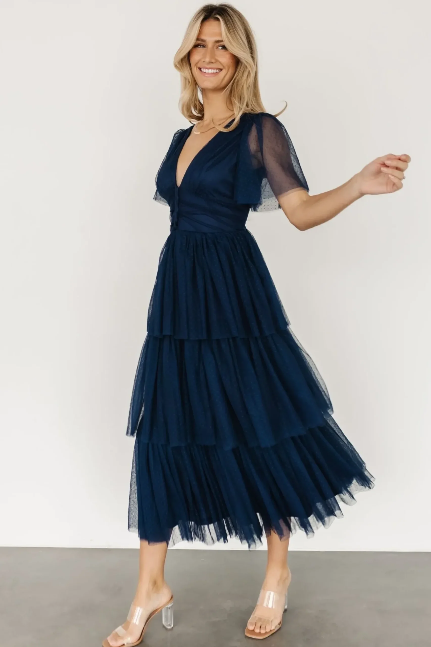 Baltic Born COMING SOON|Starlet Tiered Maxi Dress | Midnight Blue