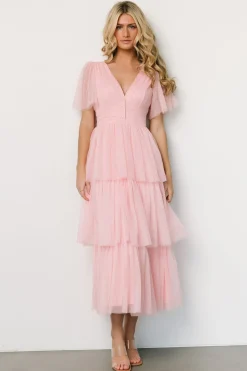 Baltic Born COMING SOON|Starlet Tiered Maxi Dress | Blush