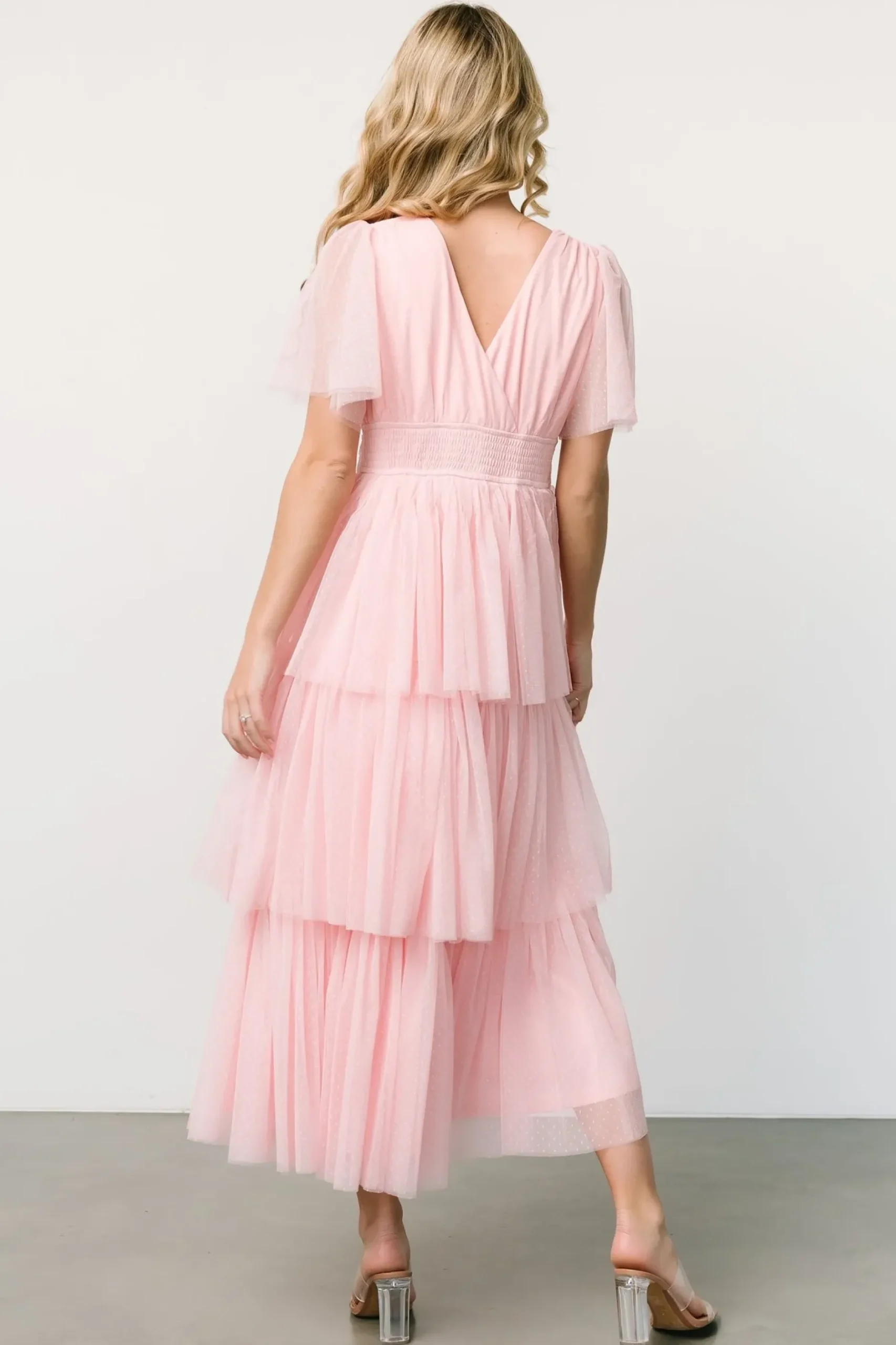 Baltic Born COMING SOON|Starlet Tiered Maxi Dress | Blush