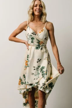 Baltic Born SALE|Steffi Tulip Wrap Dress | Ivory Floral