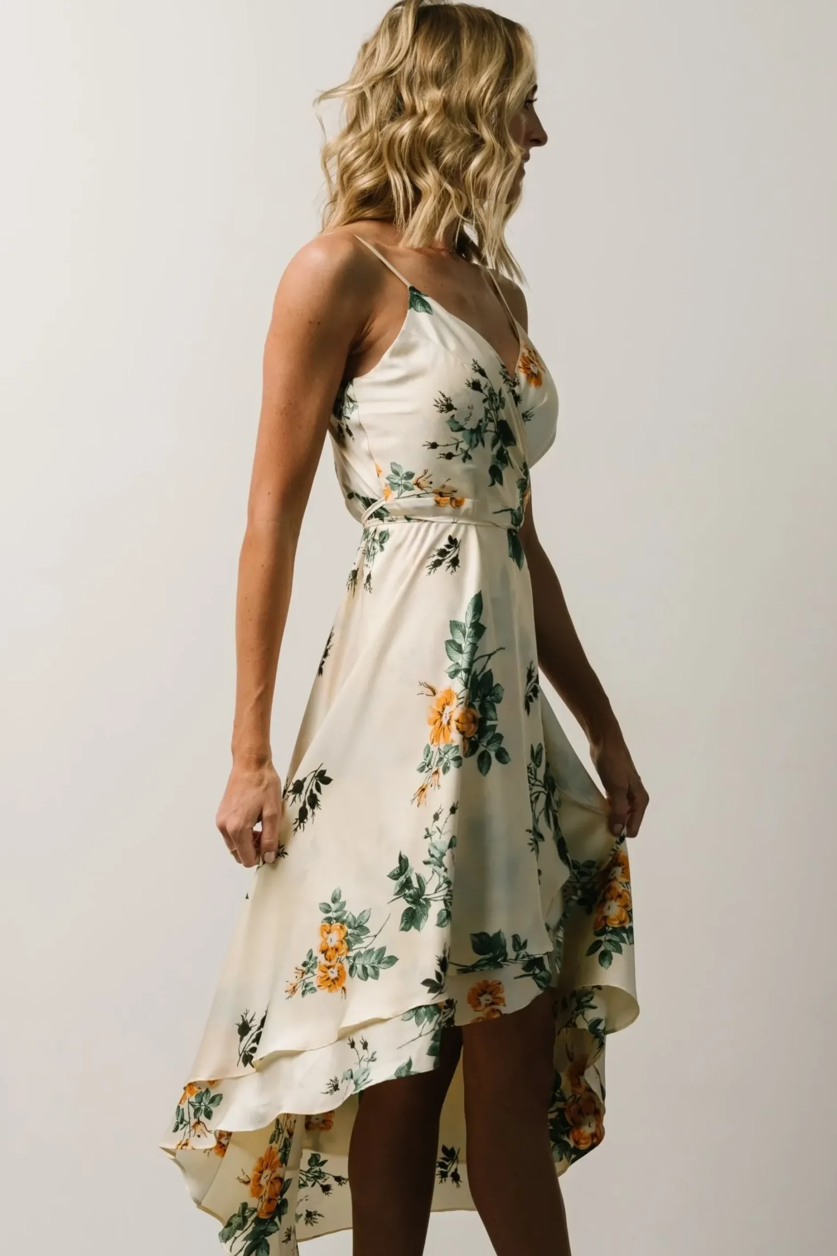 Baltic Born SALE|Steffi Tulip Wrap Dress | Ivory Floral