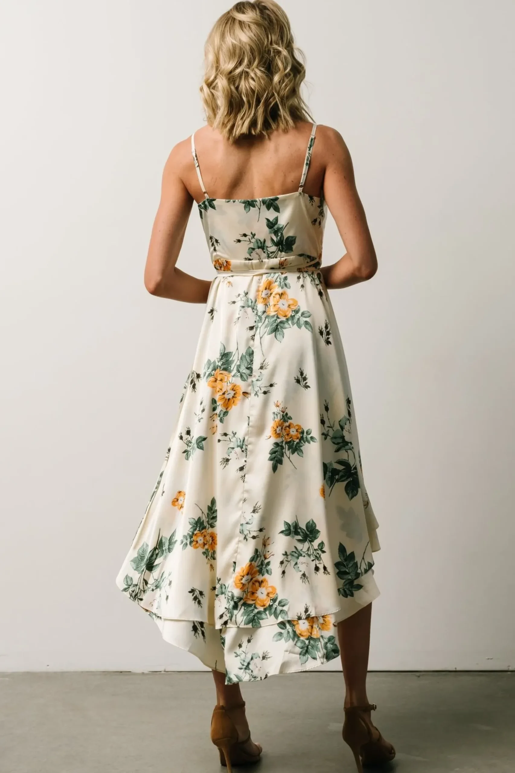 Baltic Born SALE|Steffi Tulip Wrap Dress | Ivory Floral