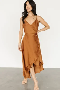 Baltic Born SALE|Steffi Tulip Wrap Dress | Bronze
