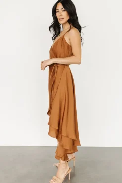 Baltic Born SALE|Steffi Tulip Wrap Dress | Bronze
