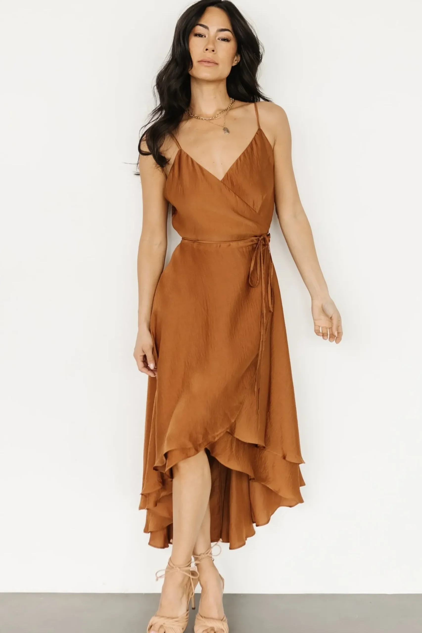 Baltic Born SALE|Steffi Tulip Wrap Dress | Bronze