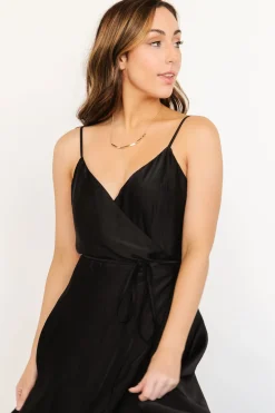 Baltic Born SALE|Steffi Tulip Wrap Dress | Black