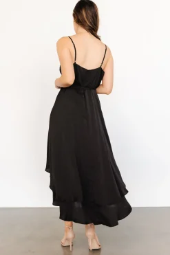 Baltic Born SALE|Steffi Tulip Wrap Dress | Black